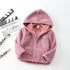 Flannel Hooded Cardigan Coat